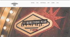 Desktop Screenshot of leburlesqueklub.com